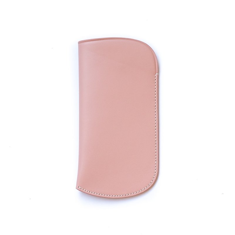 Patina | Leather Handmade iPhone · Android Curve Phone Case - เคส/ซองมือถือ - หนังแท้ สึชมพู