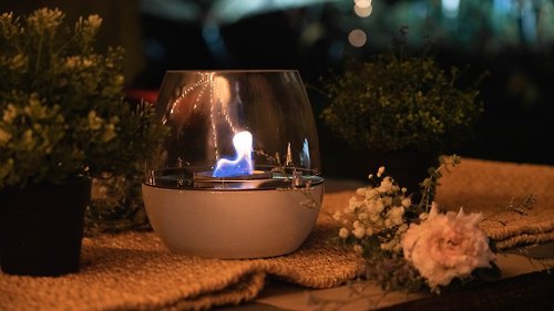 O-Grill 【Tenderflame】桌上型火焰情境氣氛燈 Tulip 18cm