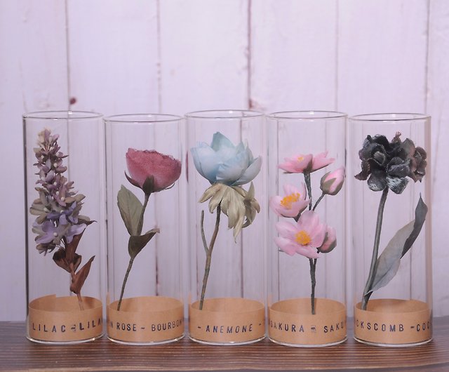 限定 染め生地 ケイトウ 花瓶の花 装飾 装飾 ショップ Timeless Flower 置物 Pinkoi