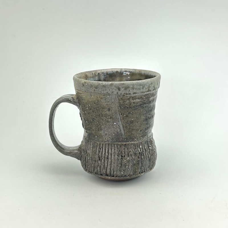 Wood fired grate mug - แก้วมัค/แก้วกาแฟ - ดินเผา สีนำ้ตาล