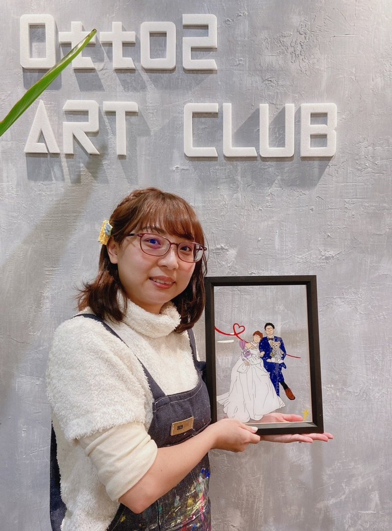 Taichung Center/Romantic Confession Painting/Couples/Mother's Day/Fresh and Fresh/Handmade Looks Like Faces - Illustration, Painting & Calligraphy - Plastic 