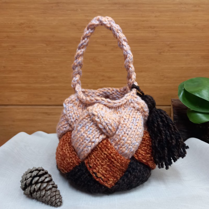 【Ani】Fat Gege Handbag - Handbags & Totes - Other Materials Brown