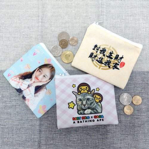 99NOIDEA個性客製化禮贈品 客製化 雙面彩印 中性 零錢包 男用 女用 零錢袋 錢包 收納袋訂做