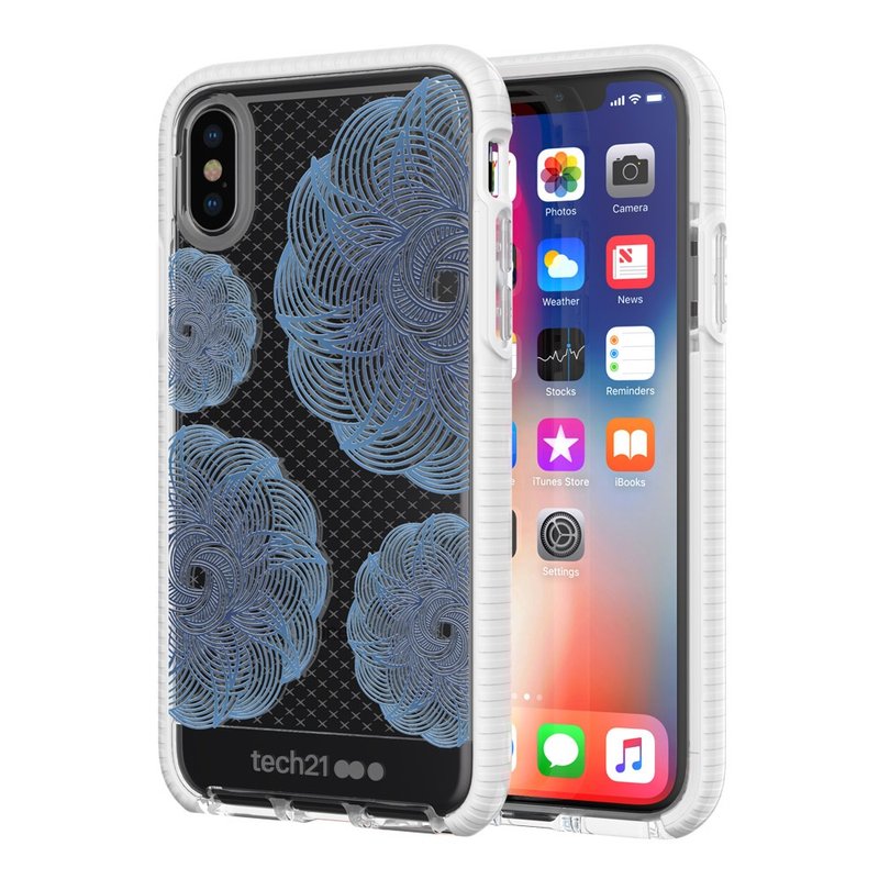 Tech21 iPhone X 防撞軟質格紋保護殼 - 透白 (5055517385756) - 手機殼/手機套 - 其他材質 白色