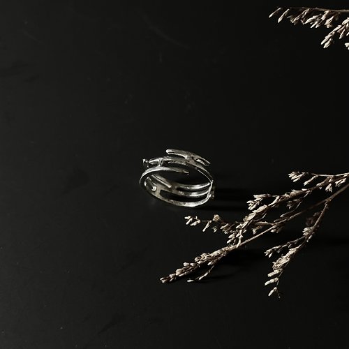 One Dimple 單窩 : 純銀 k金珠寶設計與訂製 日式花紋雲朵戒指 925銀