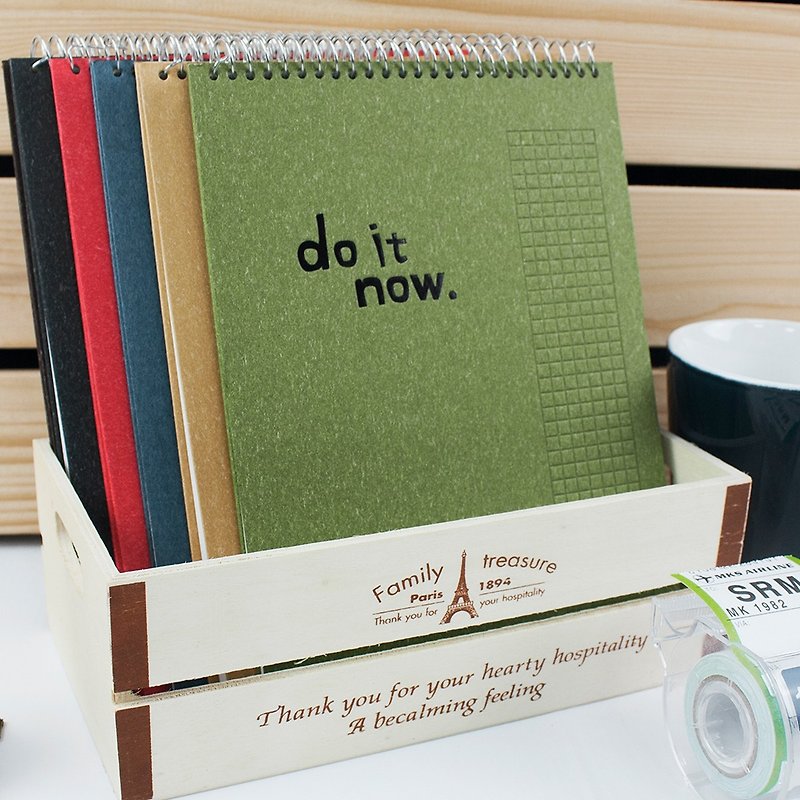 A5 / 25K easy to tear the turn Spiral Notebook - squares "do it now" - Notebooks & Journals - Paper Multicolor