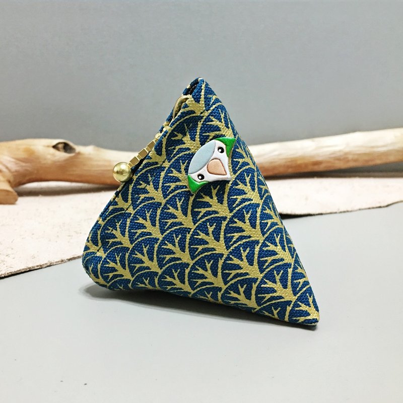 在森林裡的鸚鵡 ∣ 和尚鸚鵡 Monk ‧ 山角零物包 - 錢包/皮夾/長短夾 - 其他材質 藍色