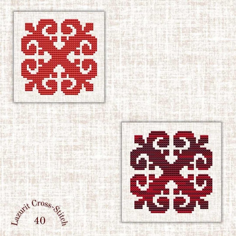 Ornament cross stitch pattern - 其他數位商品 - 其他材質 