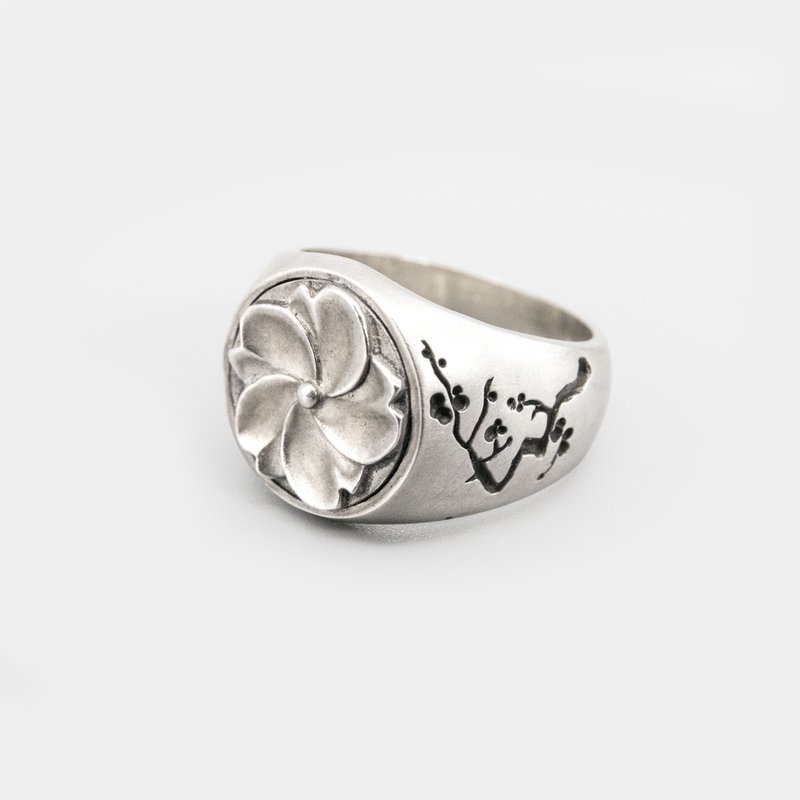 Cherry Blossom Ring / DR-2 - 戒指 - 純銀 銀色