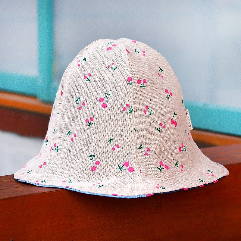 Calf Calf Village Village manual duplex visor cap hat men breathable cotton Japanese cherry orchard {Ma} [H-76] Color - หมวก - ผ้าฝ้าย/ผ้าลินิน ขาว