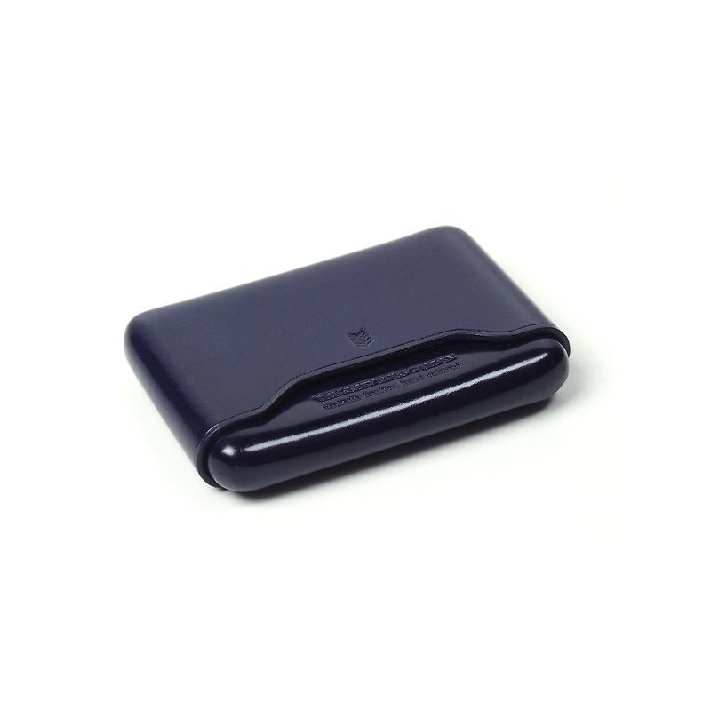 Name card leather case /Indigo BLUE - Card Holders & Cases - Genuine Leather Blue