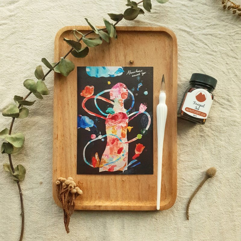 心靈 祝福 明信片 與你同在 - 卡片/明信片 - 紙 多色