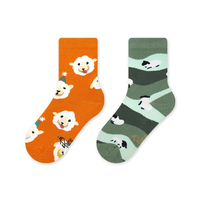 【in Pairs】Sheep child socks - ถุงเท้า - ผ้าฝ้าย/ผ้าลินิน หลากหลายสี