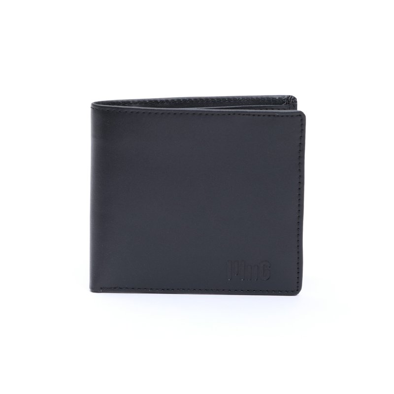 真皮短夾(黑) - 錢包/皮夾/長短夾 - 真皮 黑色