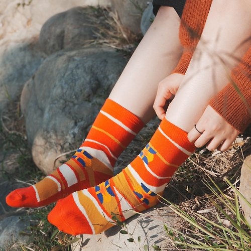 ZILA SOCKS | 台灣織襪設計品牌 龍總有錢親子襪(藝術家聯名款) | 2色