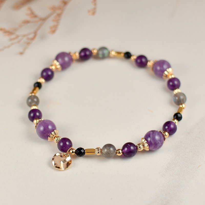 Violet Crystal Bracelet - สร้อยข้อมือ - คริสตัล 