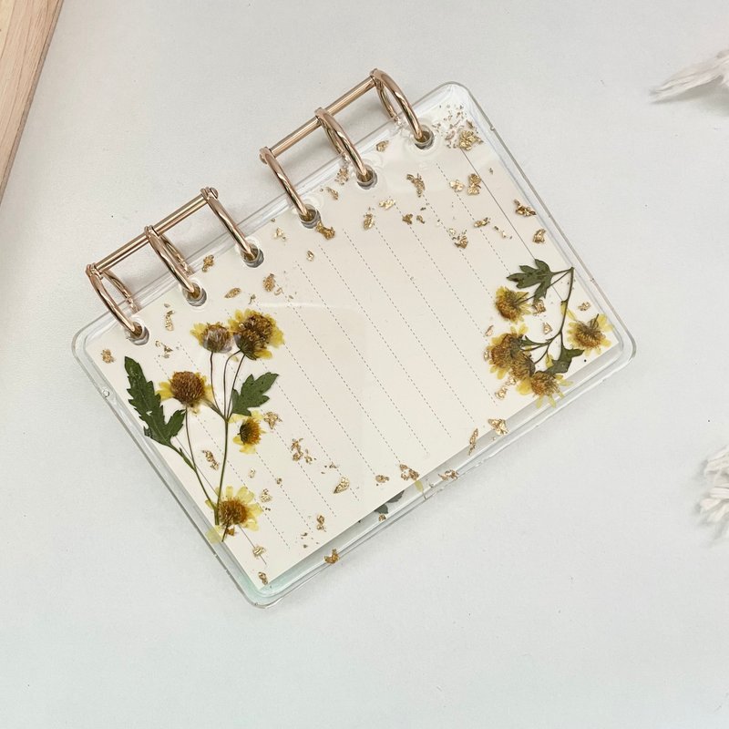 Notebook resin flower cover notebook dried flower lover wild