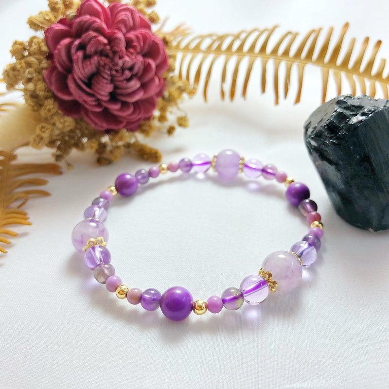 Spirit Number 7-Spirit Number Chakra Crystal Bracelet/Sarah Chakra/Purple - Bracelets - Crystal Purple