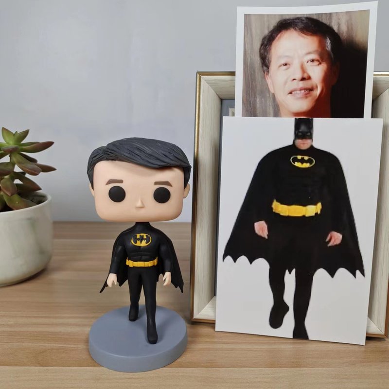 【客製化3D人像公仔】訂製手工Funko Pop男生朋友老公生日禮物 - 玩偶/公仔 - 黏土 多色