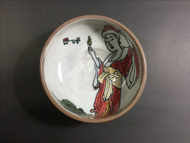 Mr. Song - Christmas Series [Woman] - Bowls - Pottery Red