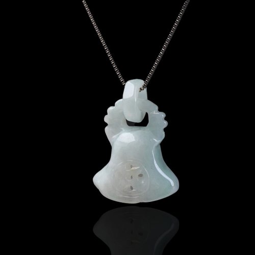 瓔珞珠寶盒 E.L.Jewelry Box 淡綠翡翠鈴鐺項鍊 | 天然緬甸玉翡翠A貨 | 送禮