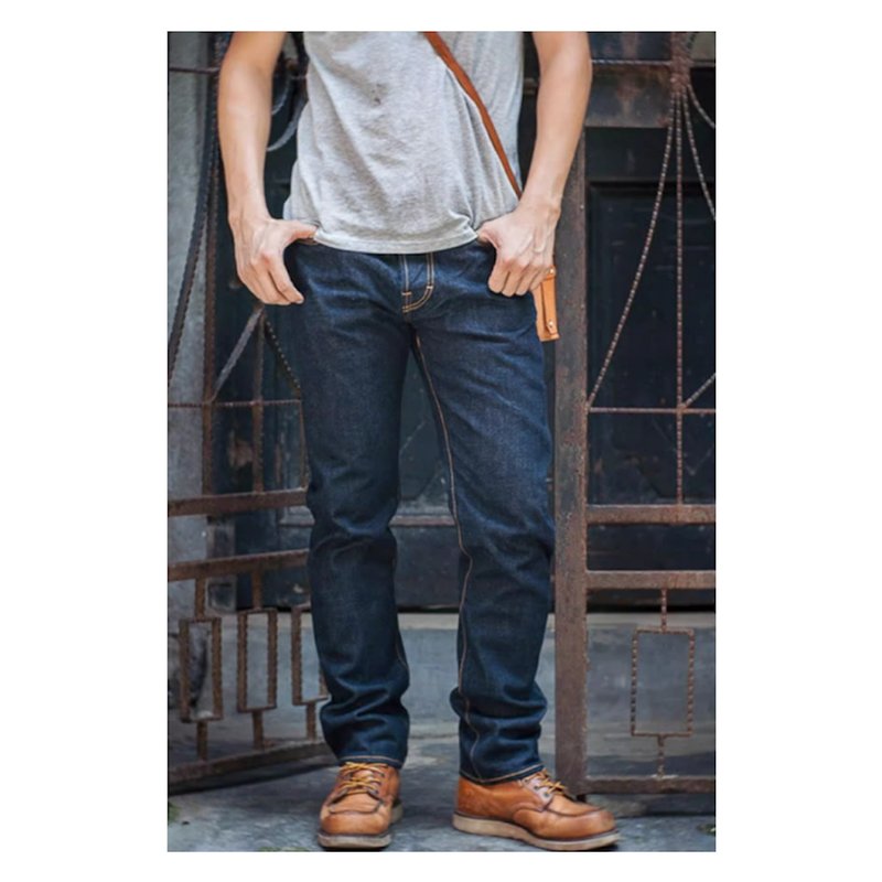 511xx牛仔褲 桃太郎16oz 粉紅赤耳 養牛入門款 DENIM - 男長褲/休閒褲 - 棉．麻 藍色