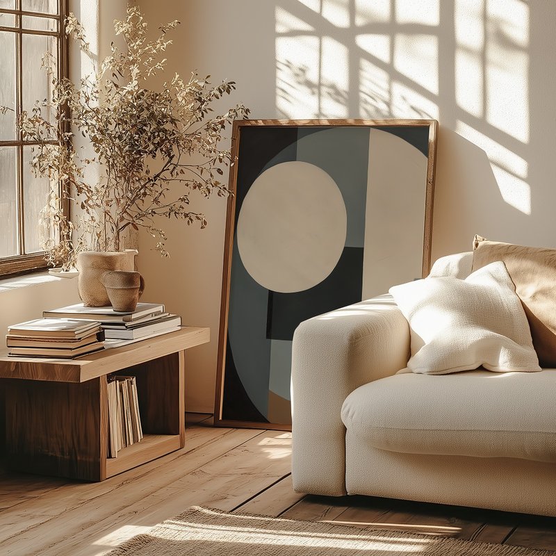 月光幾何学 / 現代幾何学抽象イラストポスターと絵画 - ポスター・絵 - 紙 