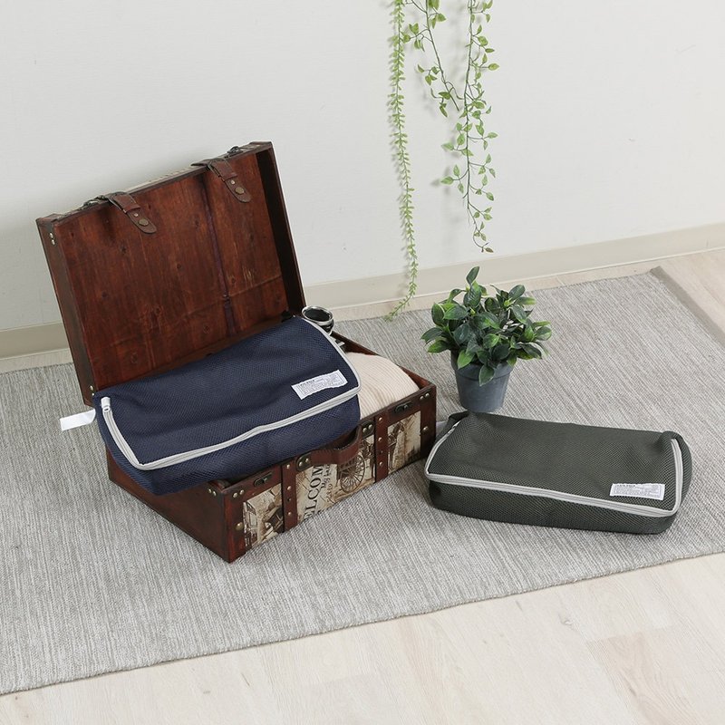 Japan's FUJI BOEKI LAID BACK box-type luggage and laundry storage bag - 2 colors optional - กระเป๋าเครื่องสำอาง - เส้นใยสังเคราะห์ 