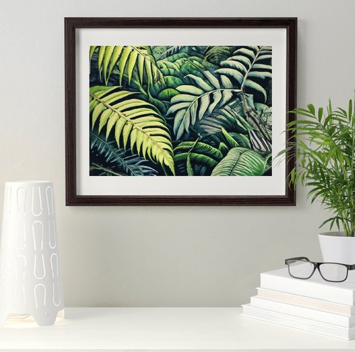 絵画 玄関 風水 植物・グリーン・緑 「grow」 玄関に飾るといい