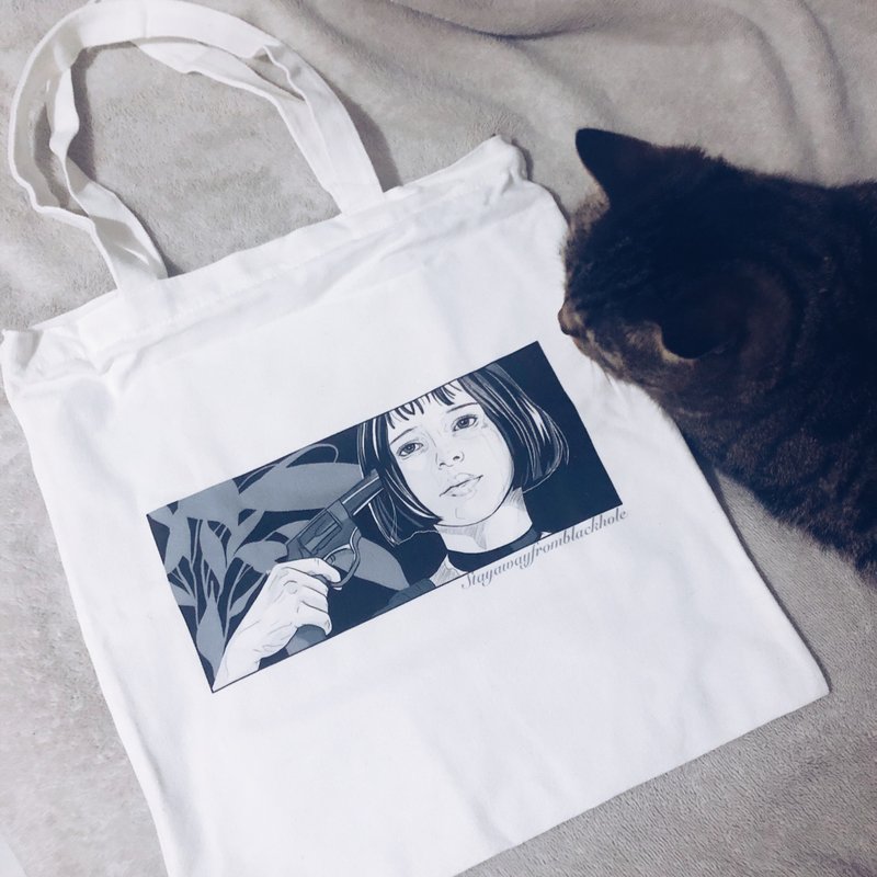 movie series - Totebag no.2 - 側背包/斜背包 - 棉．麻 白色