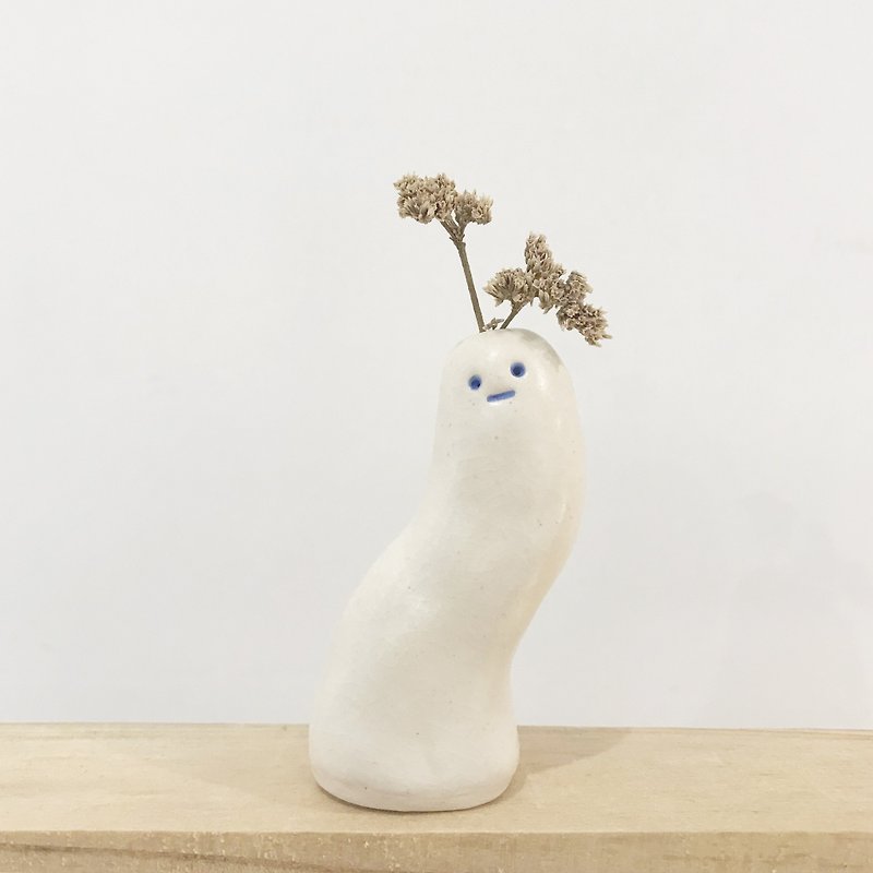 BUGS | 迷你花器 | 桌上風景 | 陶土擺飾 - 花瓶/花器 - 陶 白色