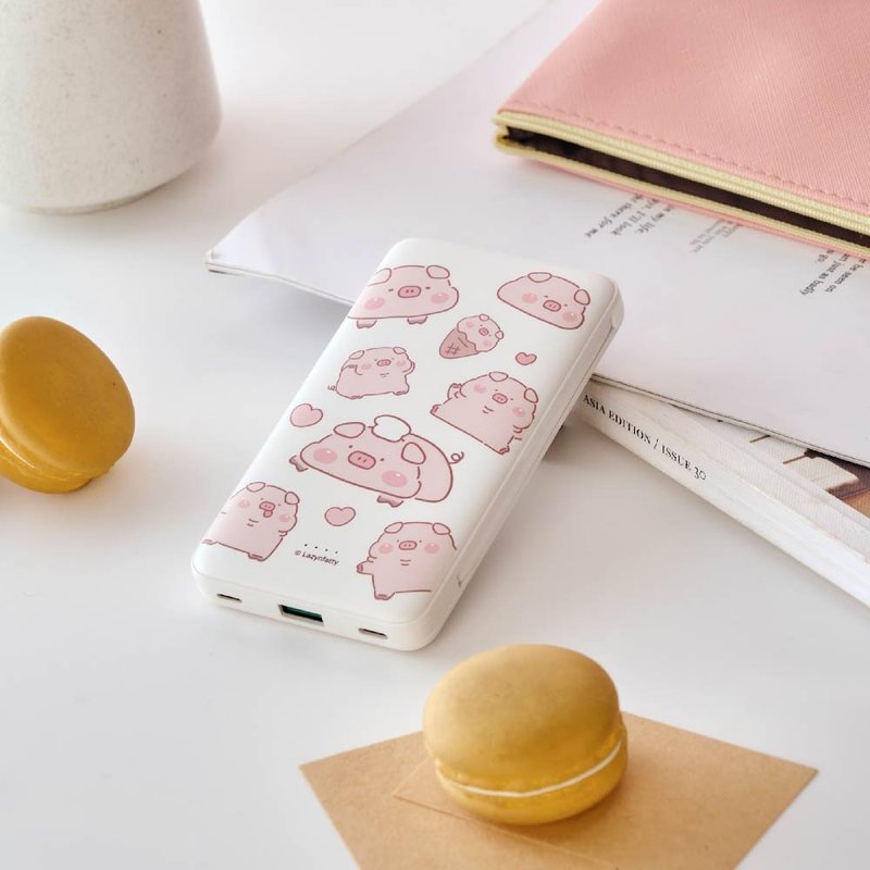 Fat and cute Silly daily random spending comes with a dual-line fast charging 10000mAh mobile power bank - Chargers & Cables - Plastic Multicolor