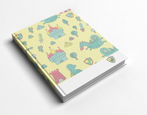 𝓦𝓮𝓵𝓴𝓲𝓷 洛可可草莓手工書 洛可可草莓 WELKIN手創 筆記本/手帳/日記本-侏羅紀小恐龍樂園