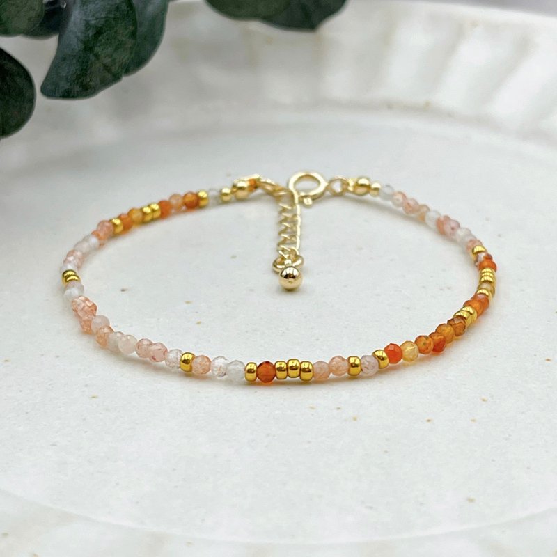 Sparkling golden light | Sun and light - Bracelets - Crystal Orange