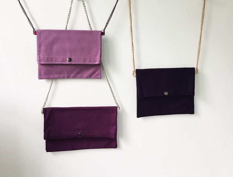 Wahr_紫色王國  肩背包/手拿包/鍊條包 - 側背包/斜孭袋 - 其他材質 紫色