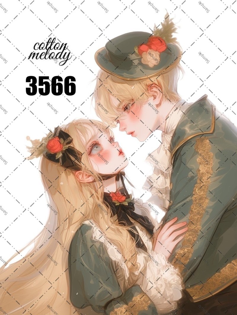 original sticker no.3566 人物ステッカー オリジナルステッカー オリジナル人物ステッカー 装飾ステッカー cotton melody - 貼紙 - 紙 