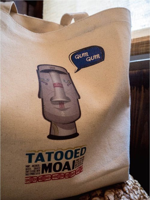 圖索設計製作所TOSO 插畫圖包 - 袋著走帆布包 摩艾復活節島 Tote bag (M) 環保 聖誕