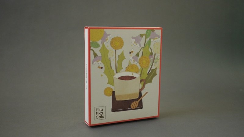 Comprehensive bean model "Morning Overture" joint illustrator Mi Li hanging ear bag group - Coffee - Fresh Ingredients Brown