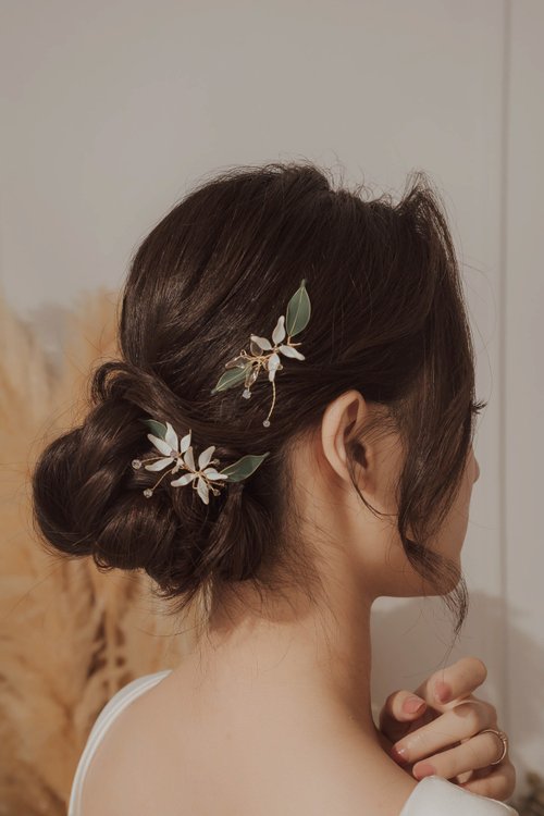 女子主義 Doctrine of Lady 【陌上花開】 兩件式兩用飾品 | 水晶花飾品 | 新娘髮飾