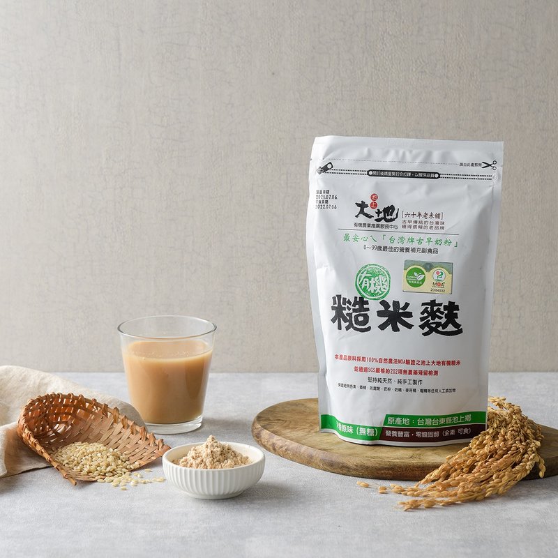 【共好糧倉】池上米 有機糙米麩 - 米/五穀雜糧 - 新鮮食材 白色
