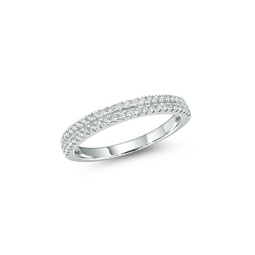 norwajewelry 【Gift box】Sterling Silver CZ Diamond Ring
