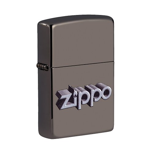 Zippo 【ZIPPO官方旗艦店】立體標誌圖案防風打火機 49417