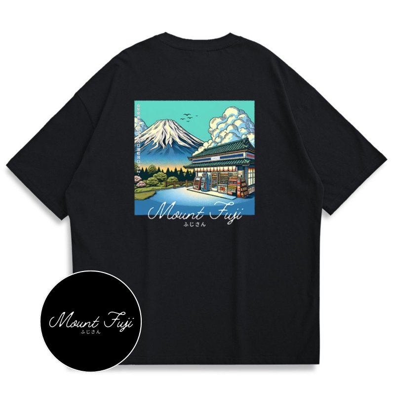 【CREEPS】Mount Fuji with Lawson 寬鬆重磅印花T恤 210g - 男 T 恤 - 棉．麻 多色
