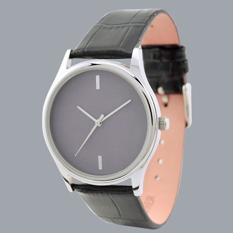 Simple Watch (Titanium) Free Shipping Worldwide - นาฬิกาผู้หญิง - โลหะ สีเทา