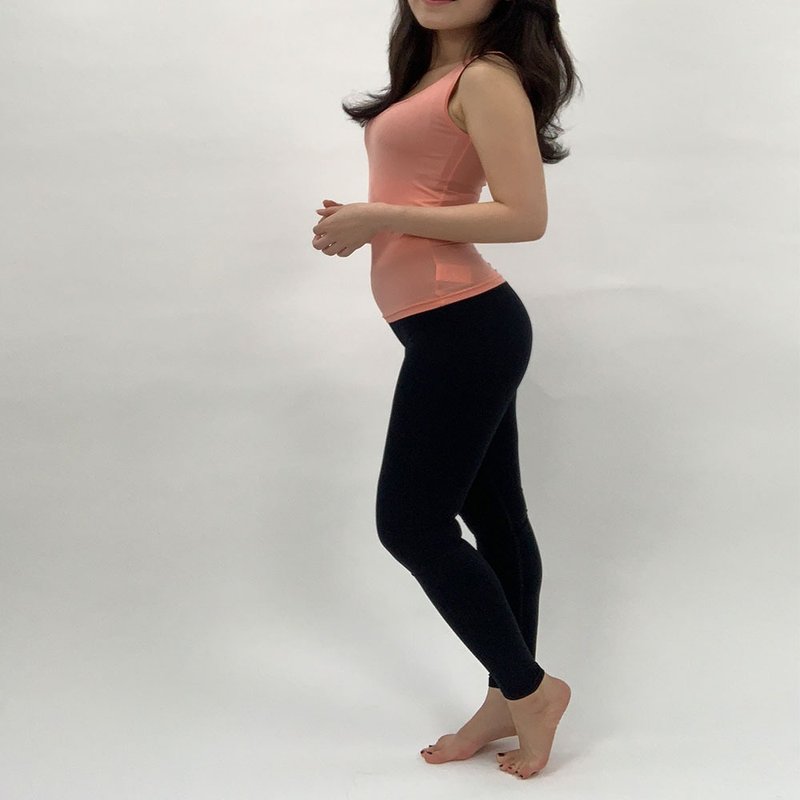 a 絲褲-科技保濕高彈力顯瘦褲 (雅典娜) - 女運動褲/機能褲 - 尼龍 黑色