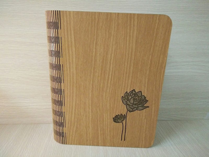 [Teacher’s Day Gift]─body-shaped notebook─lotus notebook photo album stationery supplies - สมุดบันทึก/สมุดปฏิทิน - ไม้ 