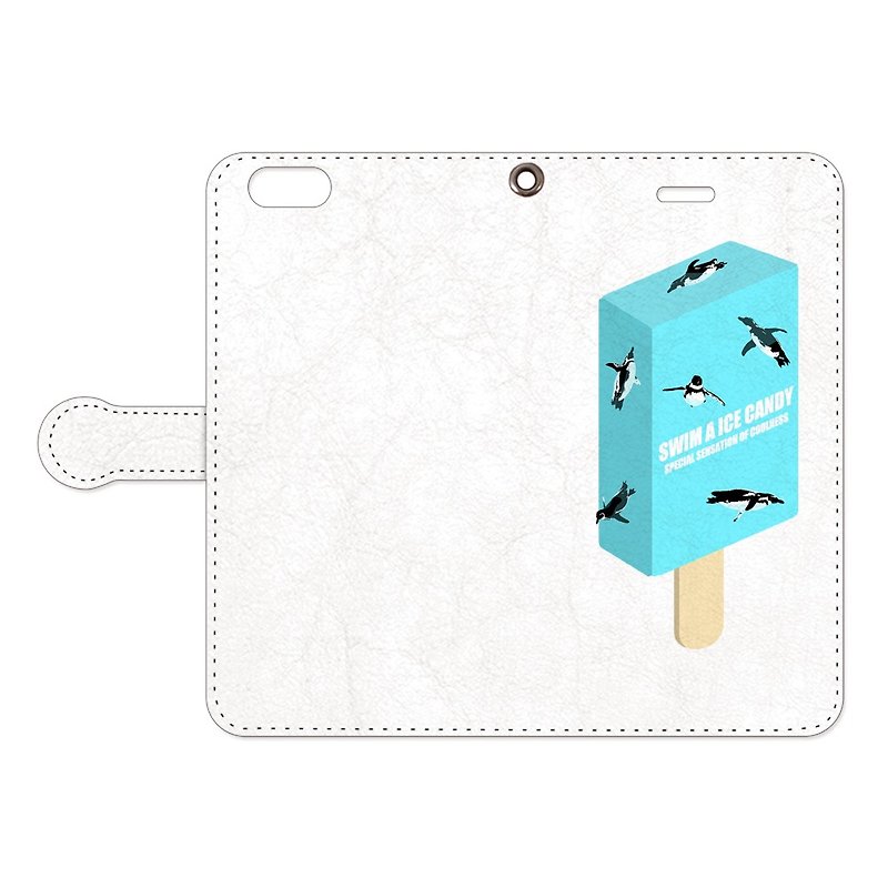Notebook type iPhone case / Selphy - Phone Cases - Genuine Leather White