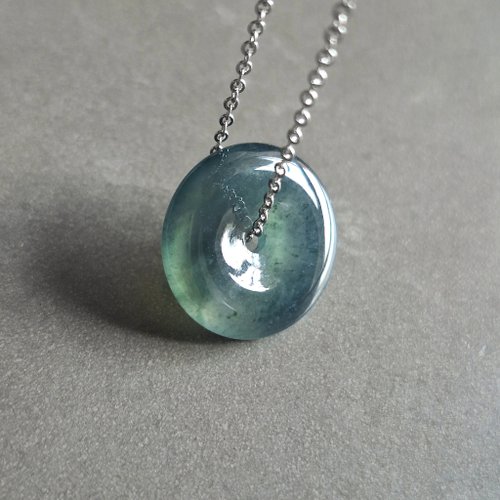 翡翠百貨 jade store 天然瓜地馬拉翡翠玉器 | 冰種小平安扣吊墜 |