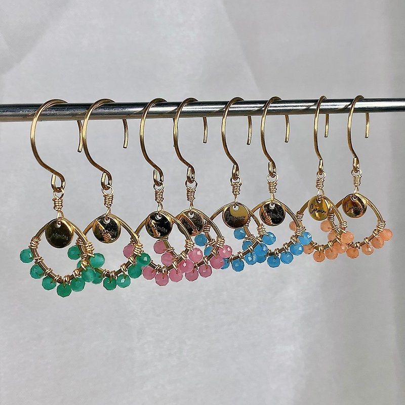 【Piercing earrings】Seven / customize stainless-steel jewelry hypoallergenic - Earrings & Clip-ons - Stainless Steel Multicolor
