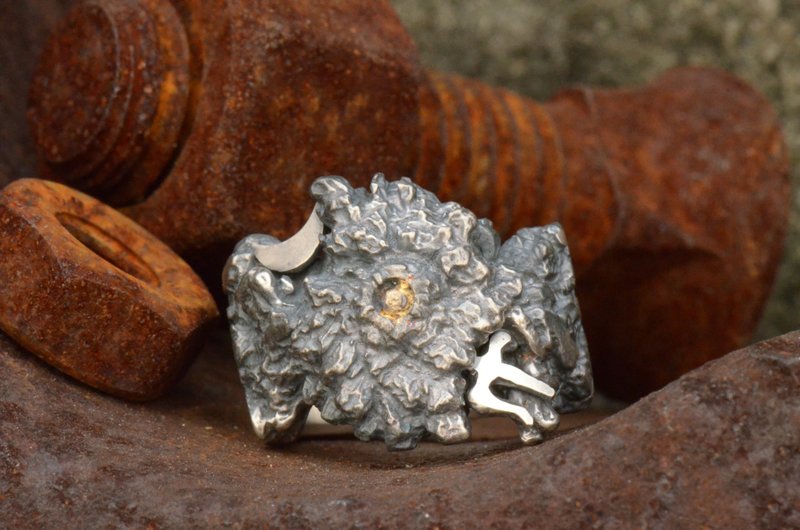 Shiva Ring No.1 - 戒指 - 貴金屬 銀色